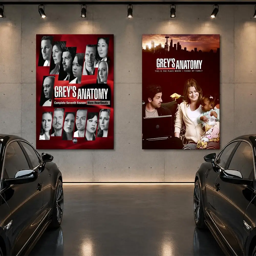 G-greys Anatomy TV Poster Room Decor Home Wall Art Printing Waterproof Garage BedRoom Posters Gift
