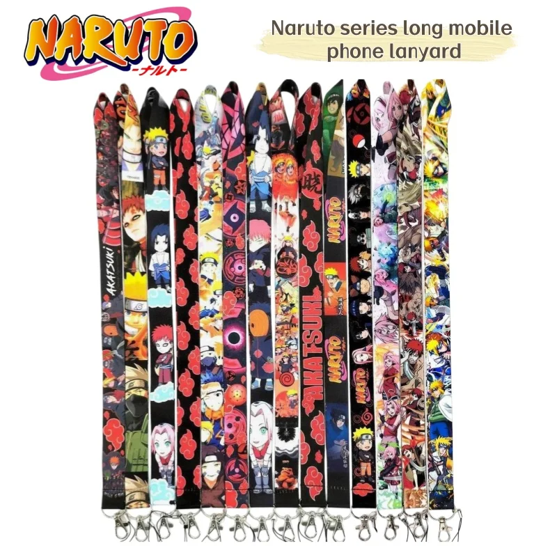 Cartoon anime peripheral Naruto series creative neck phone strap long keychain work ID student personalized long lanyard