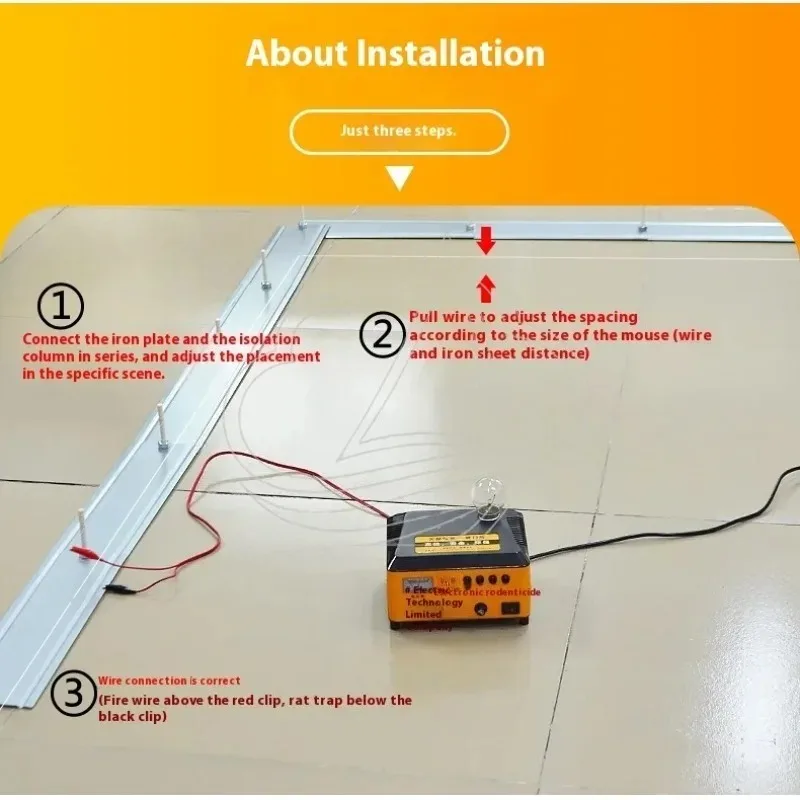 High Voltage Electric Mouse Trap Automatic Continuous Rodent Catcher For Indoor Outdoor Yard Home Use