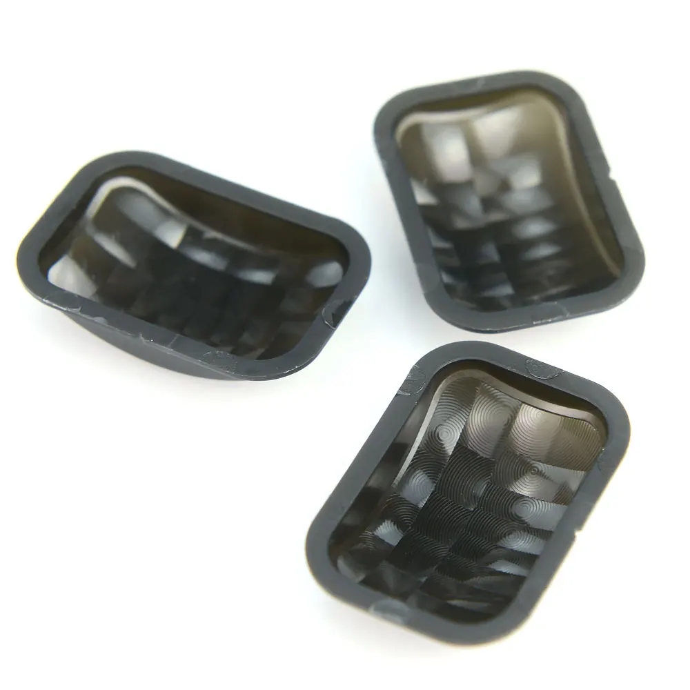 10PCS 33.99x8.38mm Optical HDPE Plastic Black Human Body Infrared Sensing Fresnel Lenses Focal Length 12mm PIR Lens