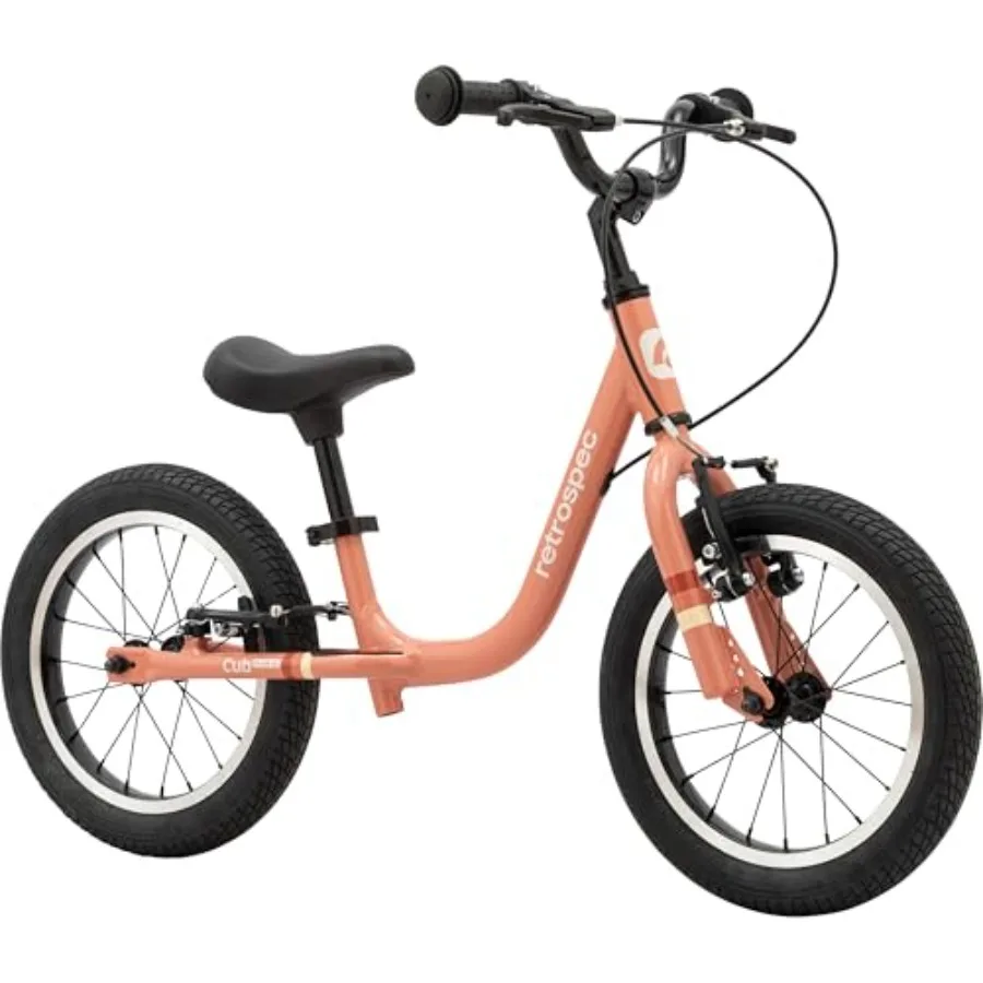 

Outdoor toddler balance bike for ages 4-6, aluminum frame, black, lightweight with adjustable height 15-21in, hand brakes, air