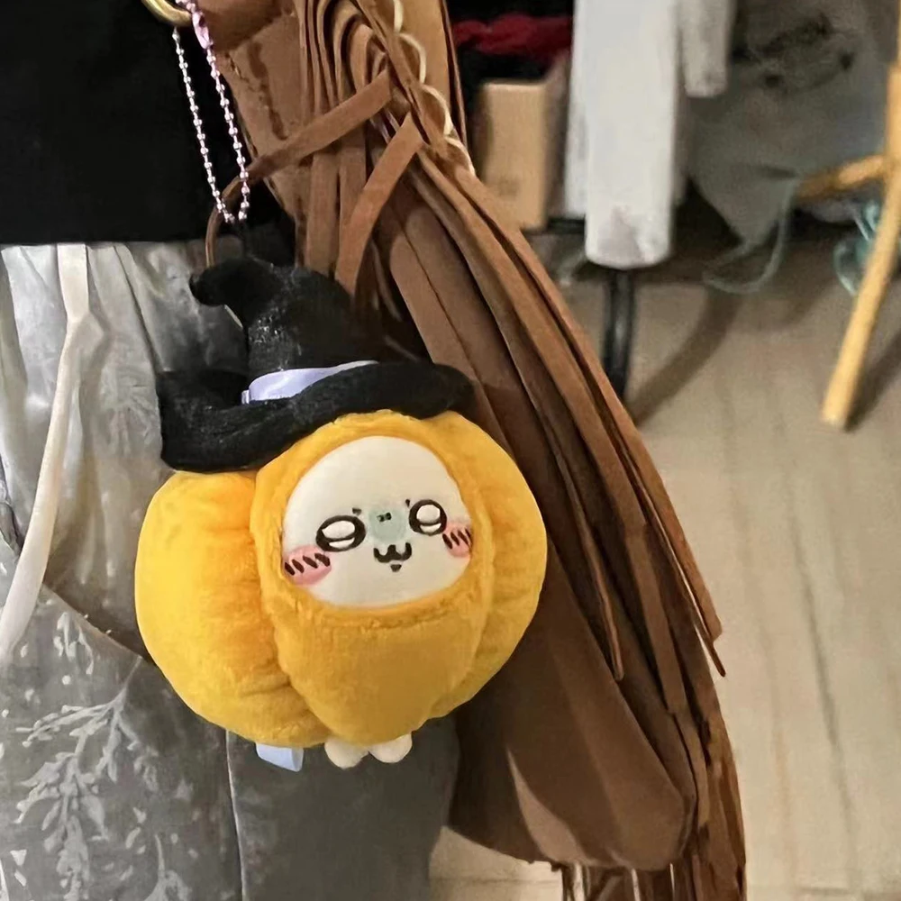 Chiikawa Japanese Cute Self-deprecating Bear Momoka Funny Pumpkin Flying Squirrel Plush Doll Doll Pendant Cute Girl Kawaii Gift