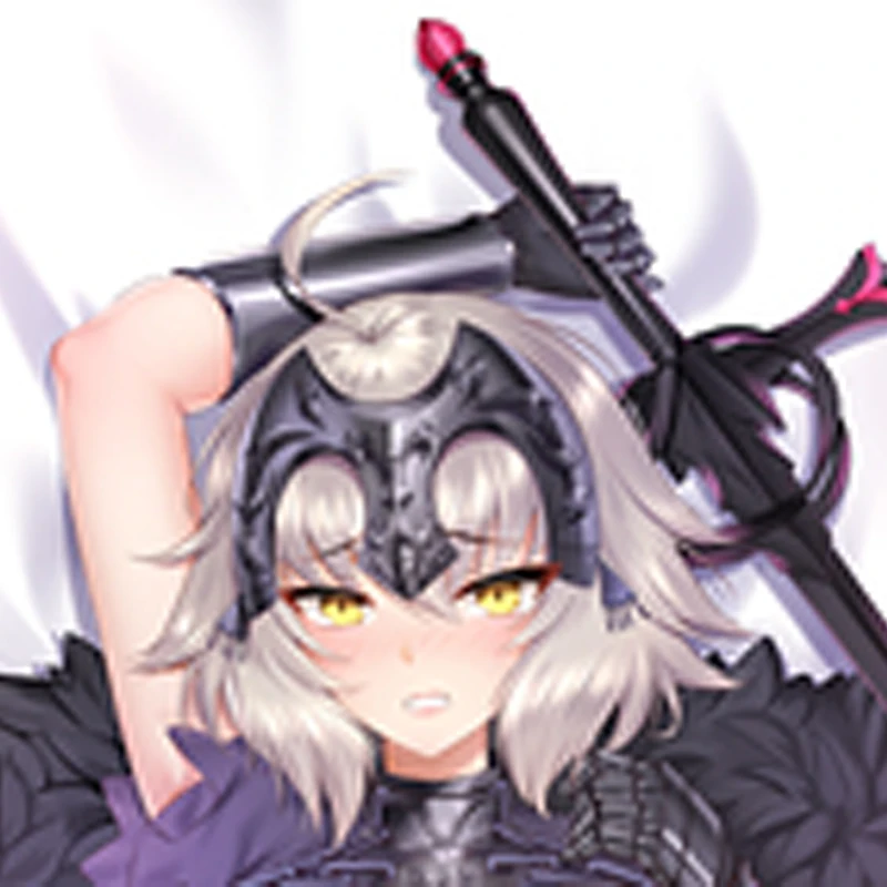 

New Pattern Anime Jeanne d'Arc Alter Dakimakura Hugging Body Pillow Cover Case double-sided printing‌