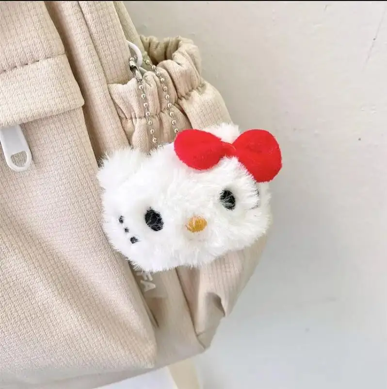 Hallo Kitty Plüsch Schlüssel bund Sanrio Figuren Zimt meine Melodie Kuromi niedlichen Rucksack Dekoration Anime Puppe Anhänger für Mädchen