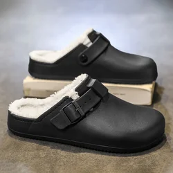 Waterproof Slipper Men's Slippers Couple Women Home Shoes Add Velvet Non-Slip Wear-resistant Indoor Unisex Soft and Comfortable