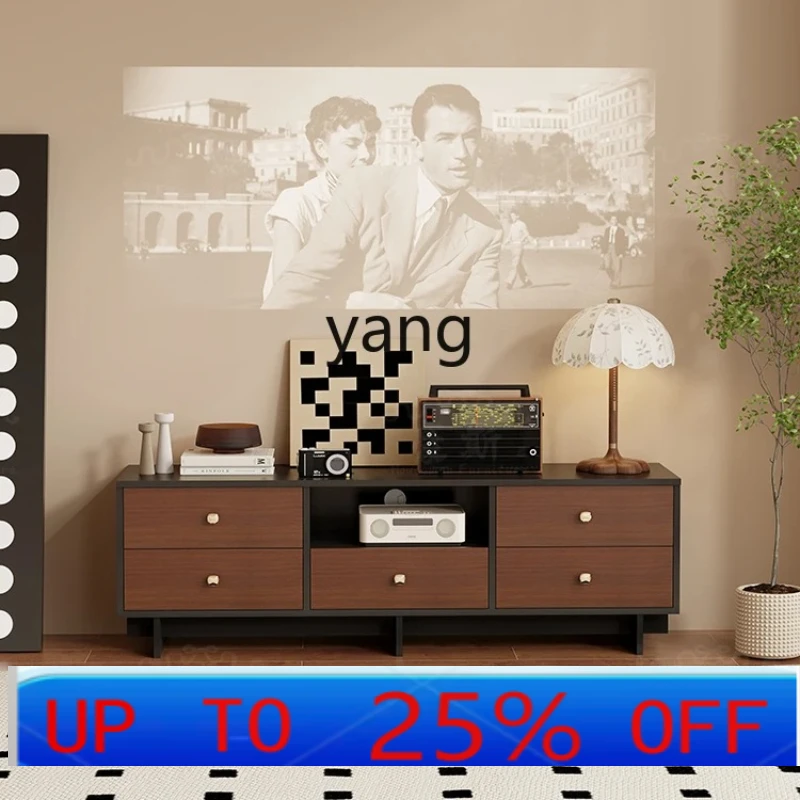 

LH rural retro TV cabinet antique household decoration cabinet living room background wall low cabinet