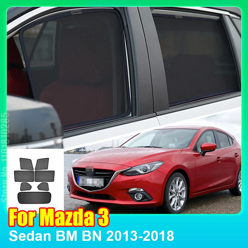 

Автомобильный Магнитный солнцезащитный козырек для Mazda 3 Sedan BM BN 2013-2018 Mazda3, передняя ветровая занавеска, задний козырек