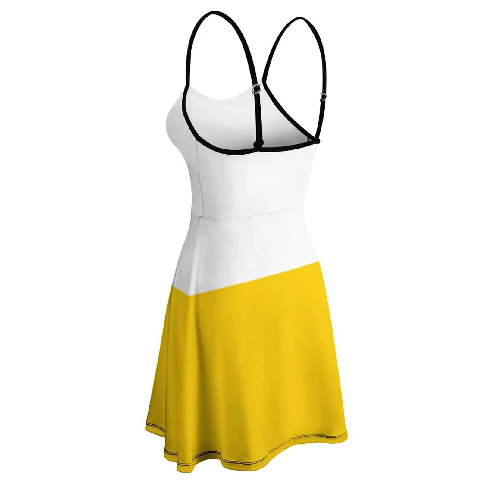 Women's Sling Strappy Dress, Bandeira da Silésia, Creative Exotic Woman Clothing, Humor Gráfico Férias