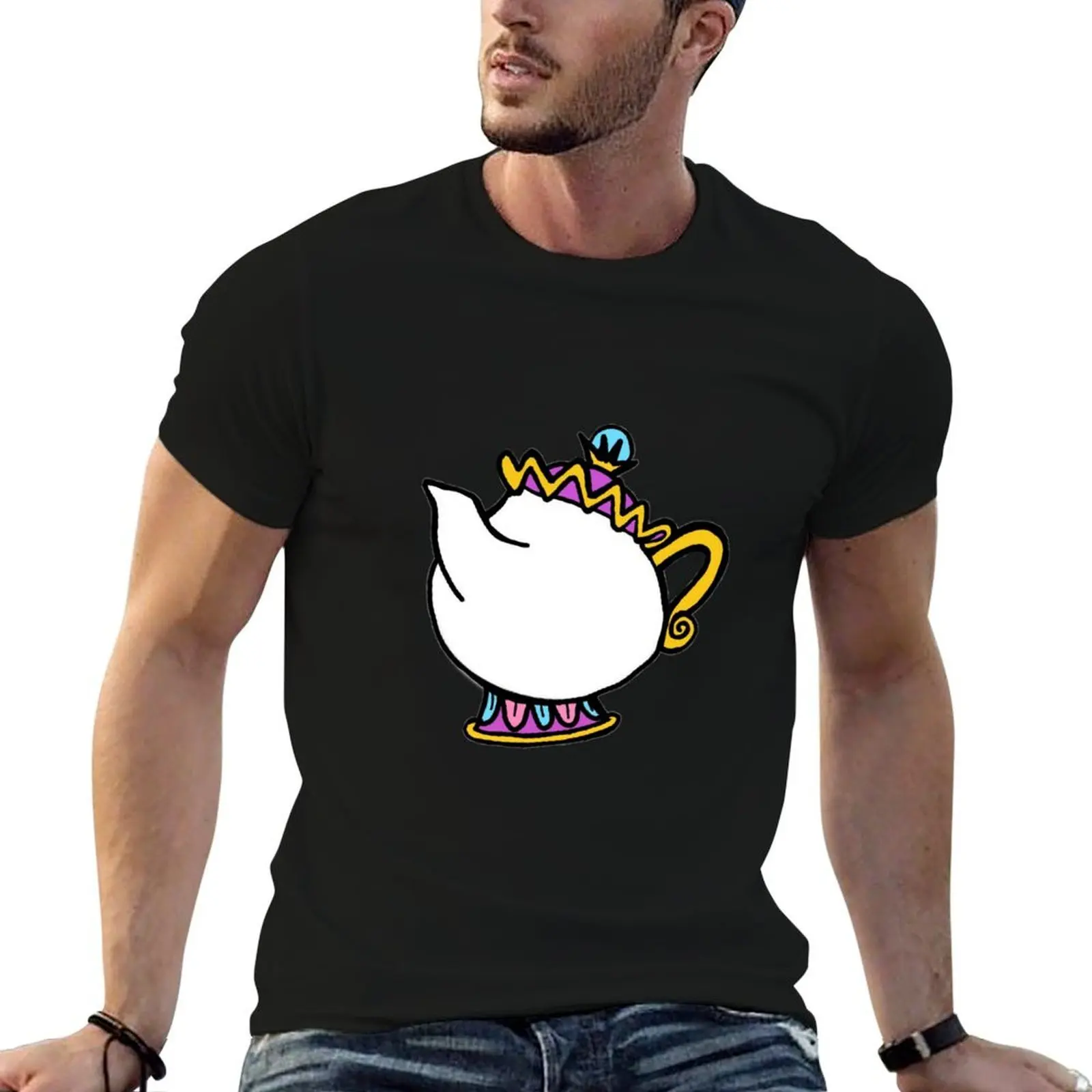 

Enchanted fairytale Teapot doodle T-Shirt g man t shirts for men t shirts for man cotton T-Shirt