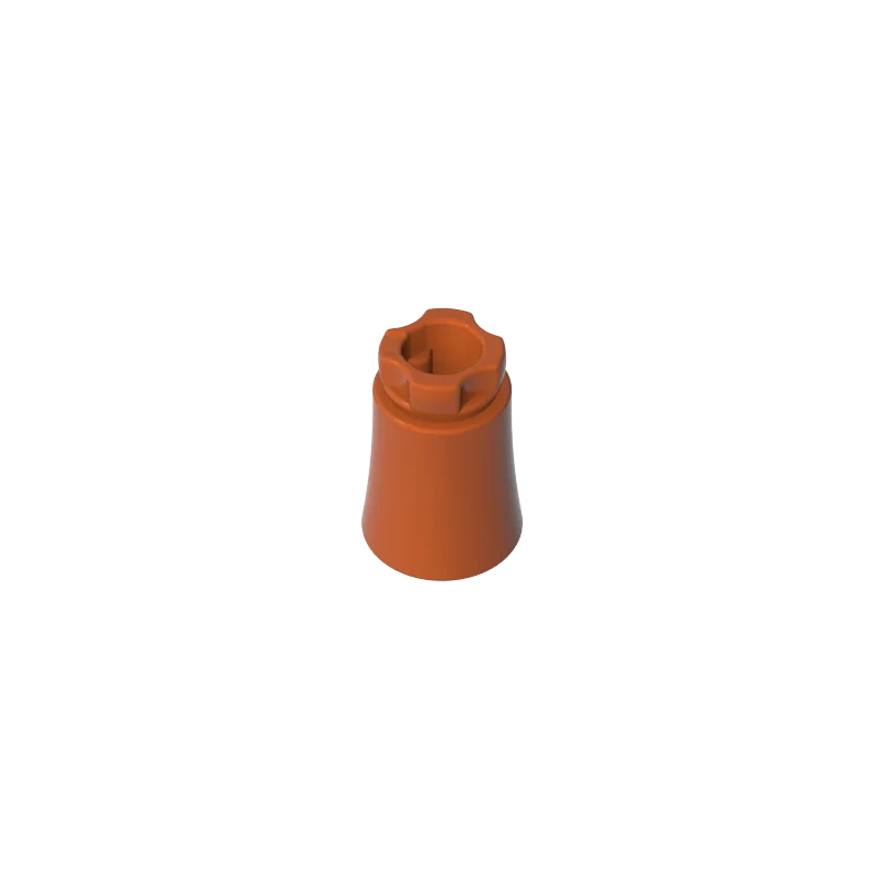 Gobricks 10PCS 6135 Plant Palm Tree Trunk Bricks Short Connector Parts Axle Hole with 2 Inside Prongs Compatible MOC Block Toy