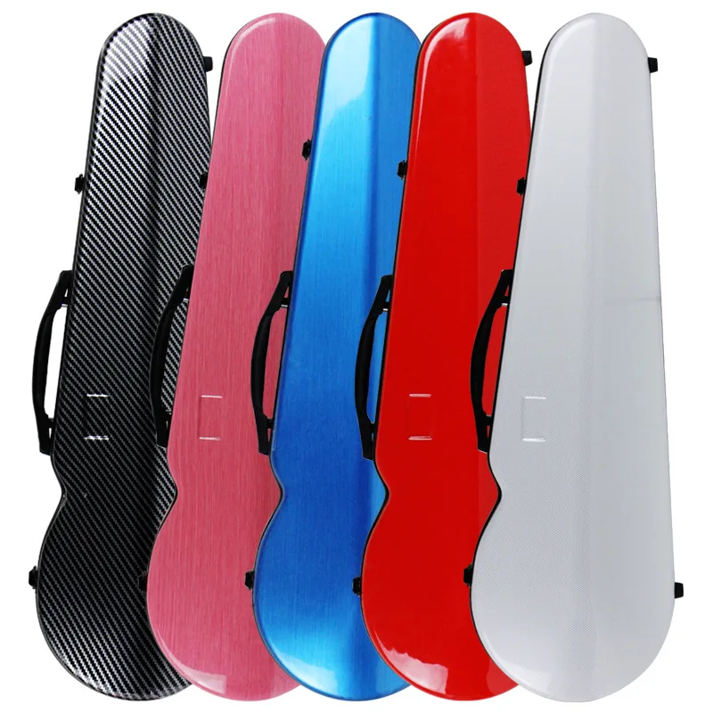 USA low tax Violin Case 4/4 3/4 1/2 1/4 1/8 Carbon Fiber Double Shoulder Lightweight Violin box Violin Accessary Fiddle Box