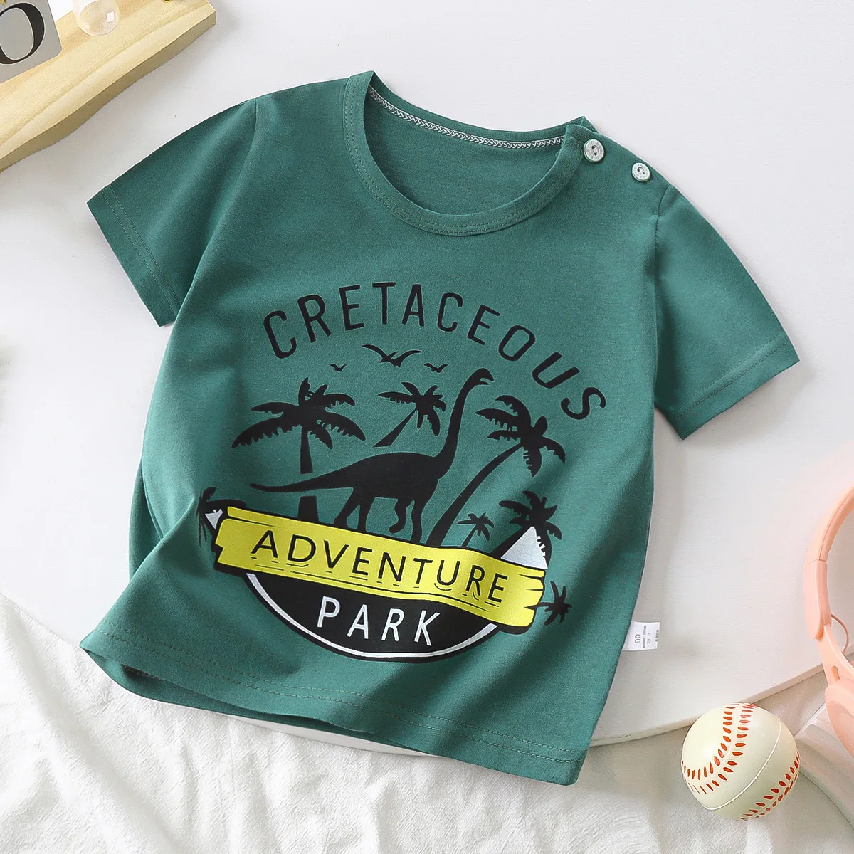 Summer Children Cotoon T-shirt 0-4 Years Animal Printing Dinosaur Shark Boys T Shirt Girls Tops Tees Cartoon Kids Clothes DS29