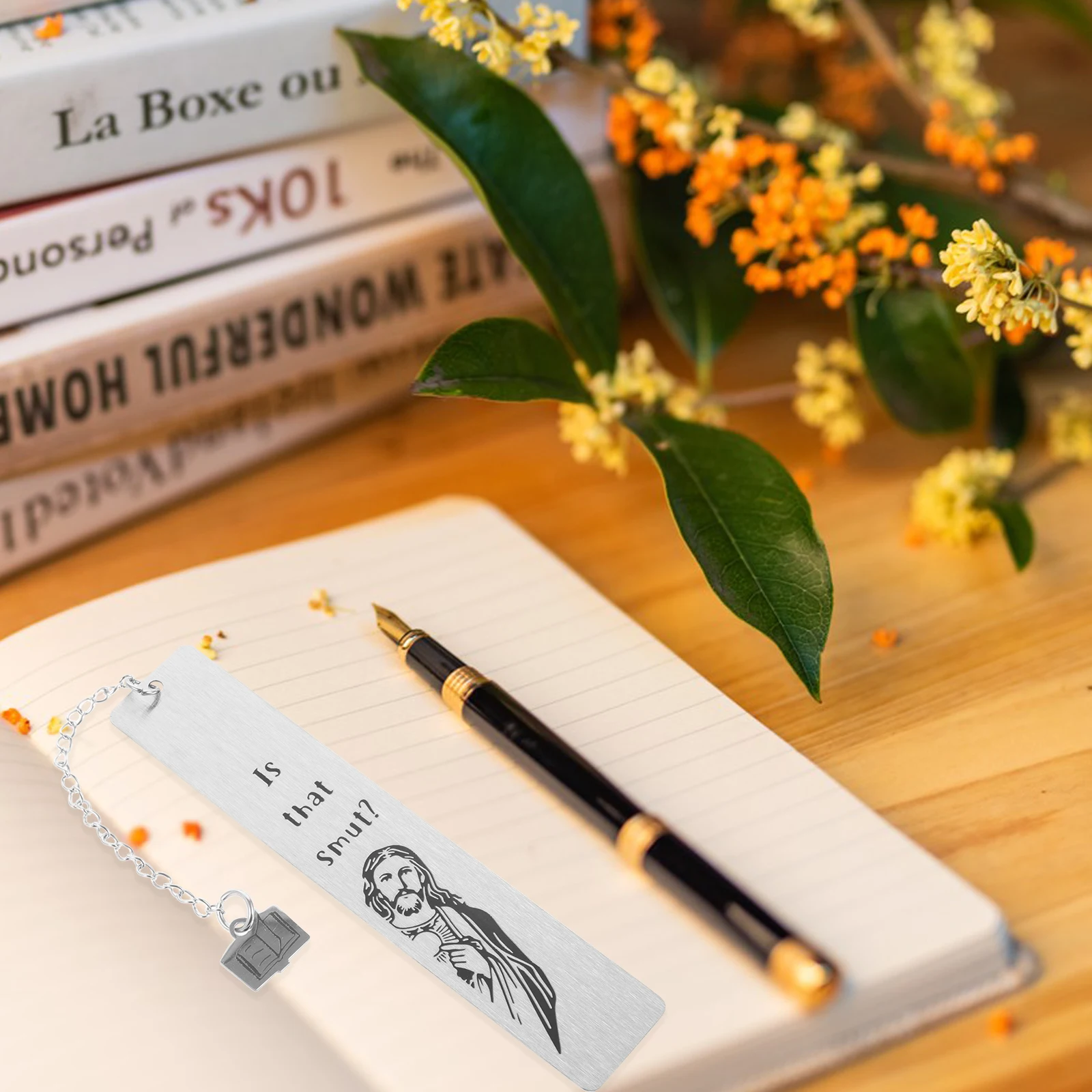

2 Pcs Stainless Steel Bookmarks for Women Gifts Teachers Lovers Students Adornments Cute Decorative Markers Bible Bookmarks