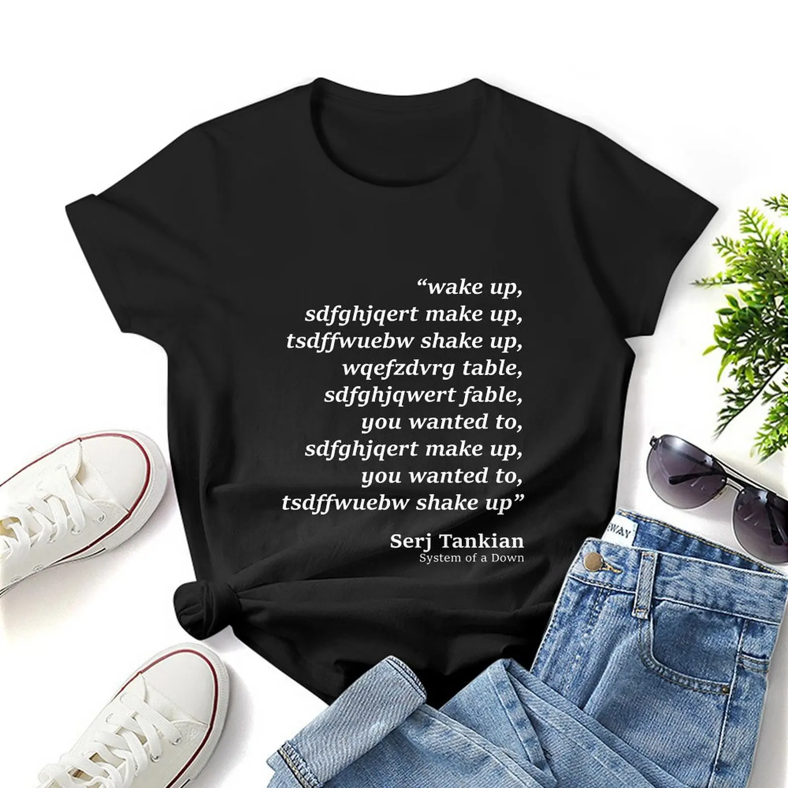 wake up T-Shirt female lady clothes t shirt for Women