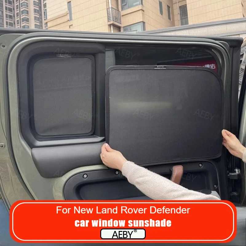 For New Land Rover Defender 110 2020-2026 Car window sunshade net, anti-UV, heat insulation and anti-mosquito,Car decorate