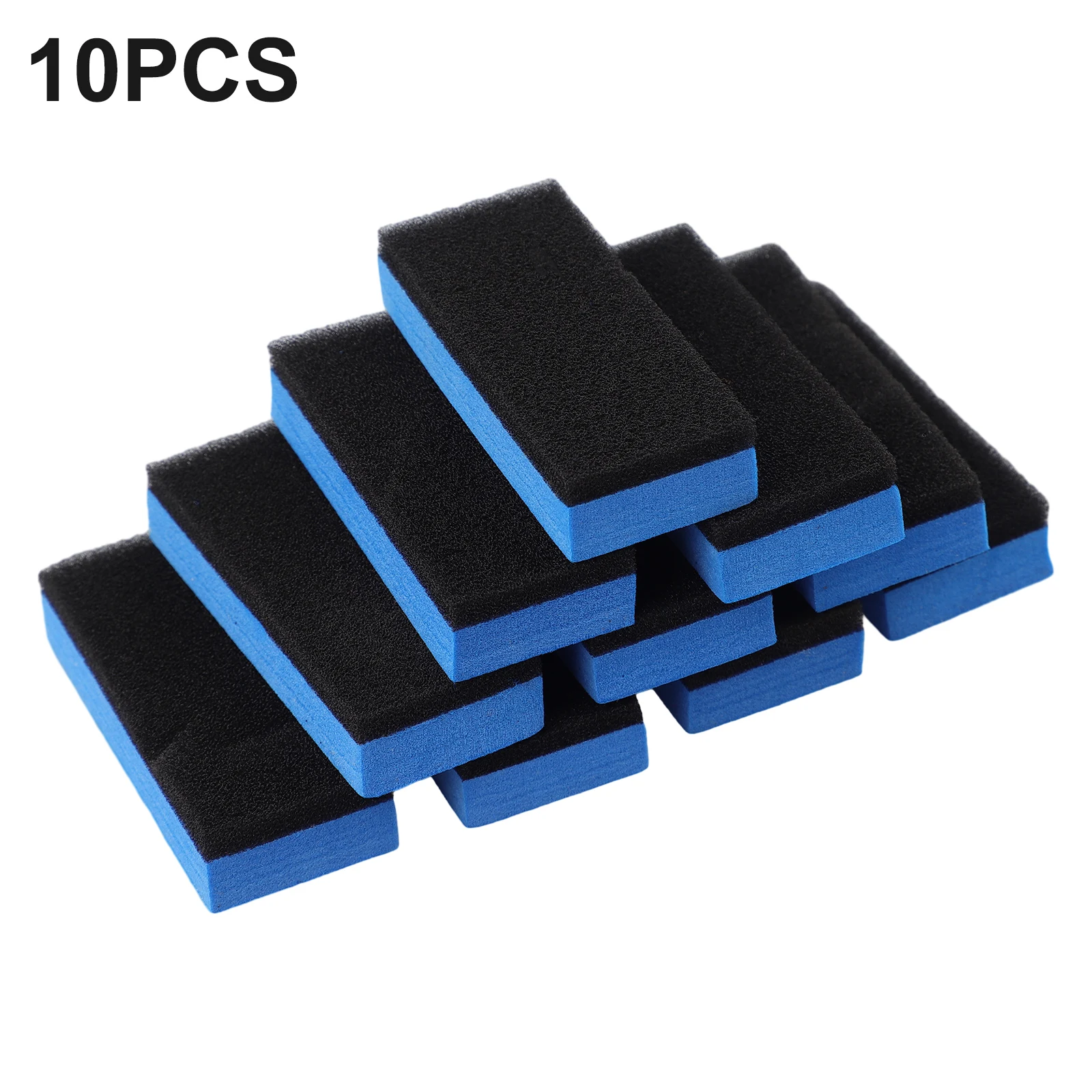 10pcs Car Ceramic-Coating Sponge Glass Nano Wax Coat Applicator Polish Pads Coating Waxing Sponge Multifunctional Waxing Clean