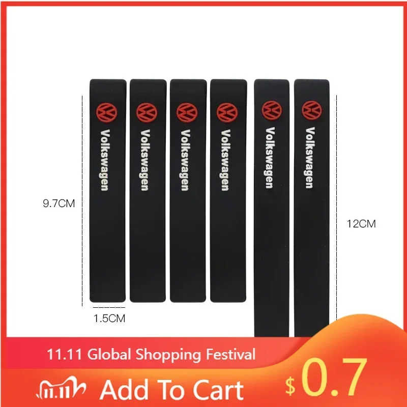 

80% скидка! Набор из 6 резиновых защитных наклеек-накладок на зеркала заднего вида для Volkswagen Bora GTI T5 R-Line Golf R