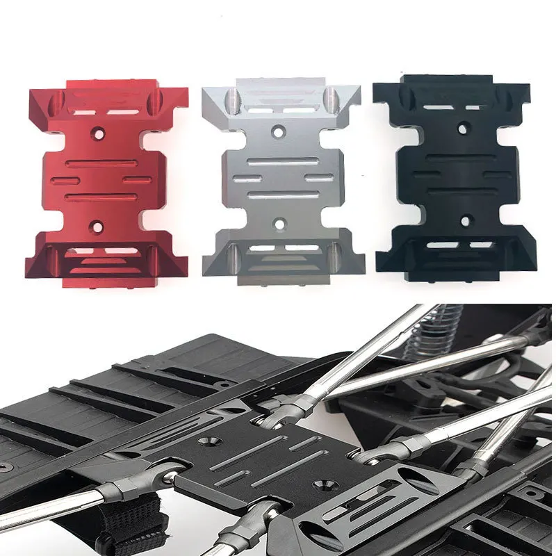 

1/10 climbing car AX103007 scx10lll metal chassis aluminum alloy center transmission anti-skid plate bracket, gearbox base
