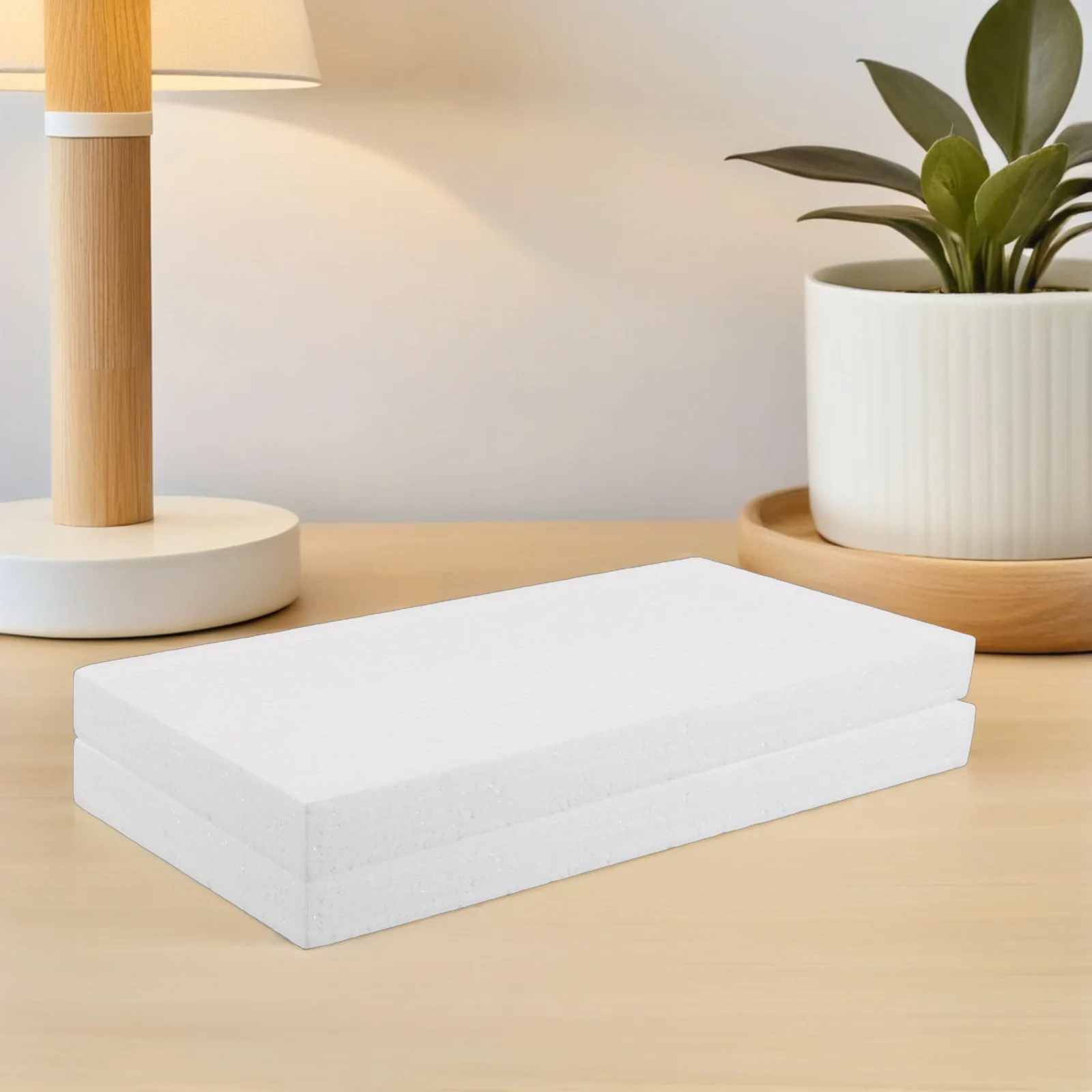

10Pcs Polystyrene Foam Blocks 12x6x1inch Rectangular Lightweight for DIY Sculpting Crafts Floral Arrangements Art Supplies