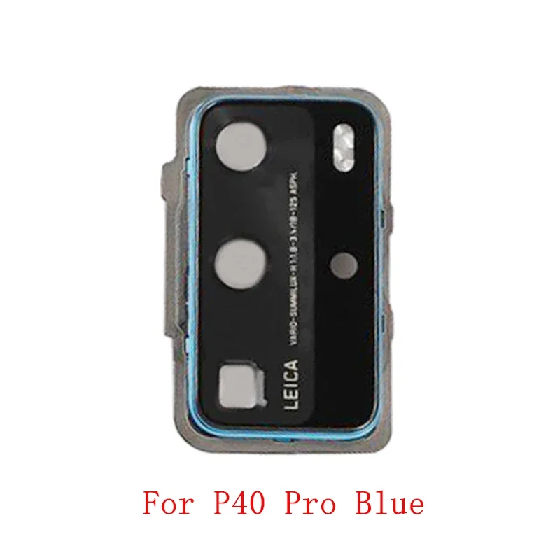 Rear Back Camera Lens Glass with Metal Frame Holder For Huawei P40 Pro Replacement Repair Parts