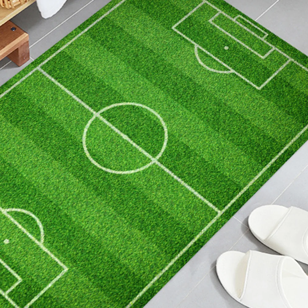 

1Pcs Football Field Styled Doormat Sticker Anti-Skid Floor Sticker Creative PVC Ground Mat for Bathroom Living Room Kitchen