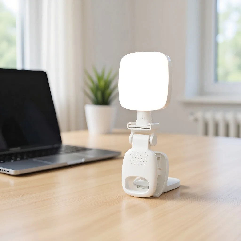 

Мини-светодиодный светильник с клипсой — 3-цветная регулируемая яркость для телефона DSLR и видео на ноутбуке