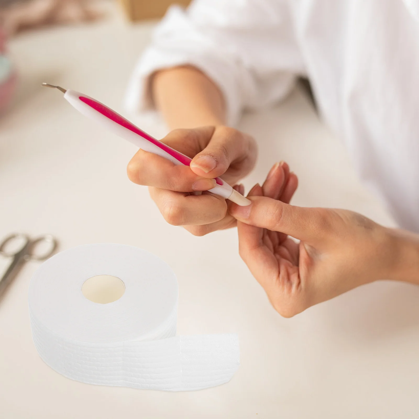 Salviette per unghie senza pelucchi Dischetti di cotone bianco per unghie in gel Pulizia della polvere Sgrassante Forniture per saloni di manicure Assorbenti pieghevoli