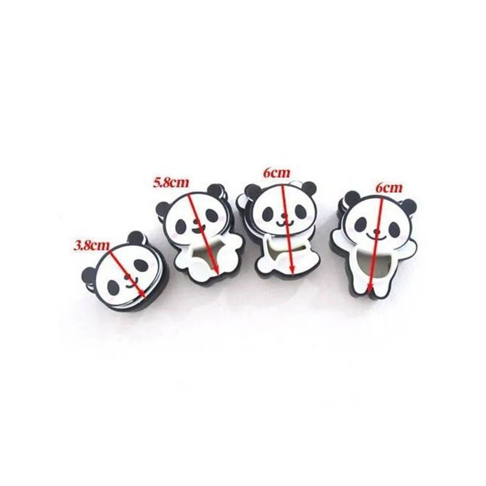 

4Pcs DIY Baking Molds Cartoon Panda Design for Cake Fondant Chocolate Candy Ice Cube Jelly Crafting Fun Cake Mold