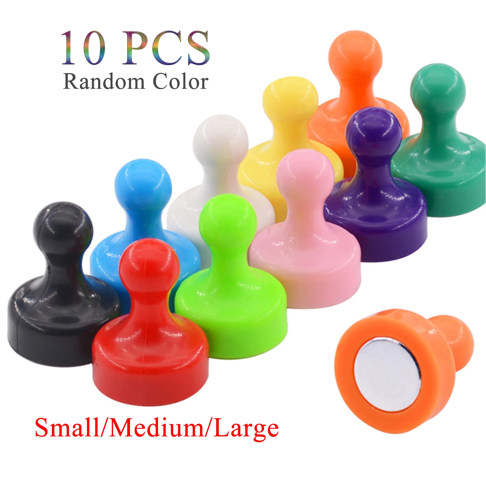 10PCS Push Pin Strong Magnets for Whiteboard Colorful Decorative Fridge Magnet for Office Home Map Kitchen School Dry Board