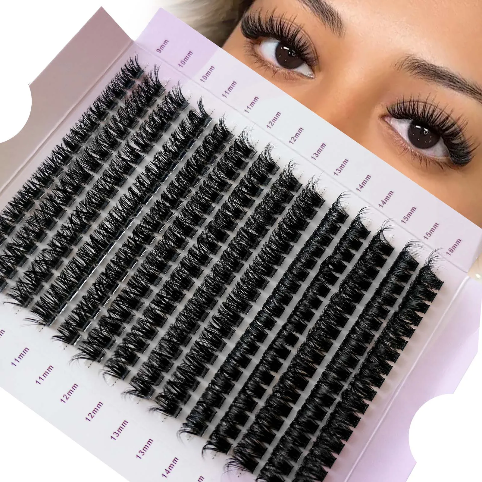 Neue 280Bundles 100D Cluster Wimpern Verlängerung 9-16mm Natürliche Dicke Stil Einzelne Wimpern Handgemachte Wimpern Bundles Nerz Lash