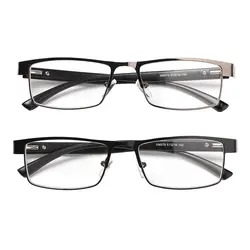 Lunettes de lecture d'affaires en alliage de titane pour hommes, sans sphères, 12 couches, lentilles revêtues, rétro, hypermétropie, lunettes pour délinquants