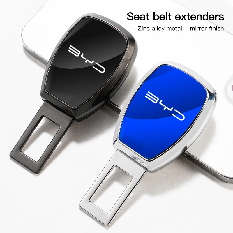 Car seat belt extension alloy fastener seat belt buckle extender suitable for BYD Han EV Tang DM Qin Song Atto 3 Hiace 7 Yuan F0