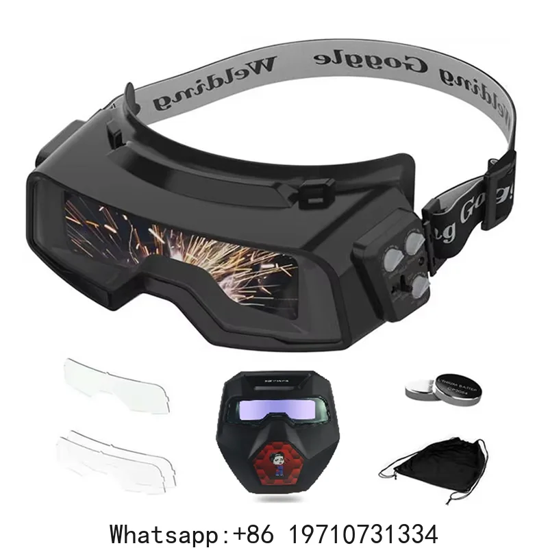 

Fresh New True Color Auto-Dimming Welding Head Goggles,4/5-9/9-13, Suitable For TIG MIG ARC Plasma Cutting Grinding