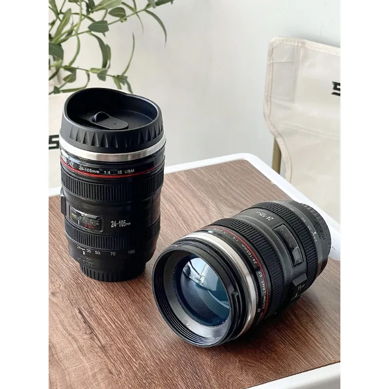 Lens, water cup, camera DSLR photography, thermos cup, male design, niche creativity, personality, funny camera, coffee cup