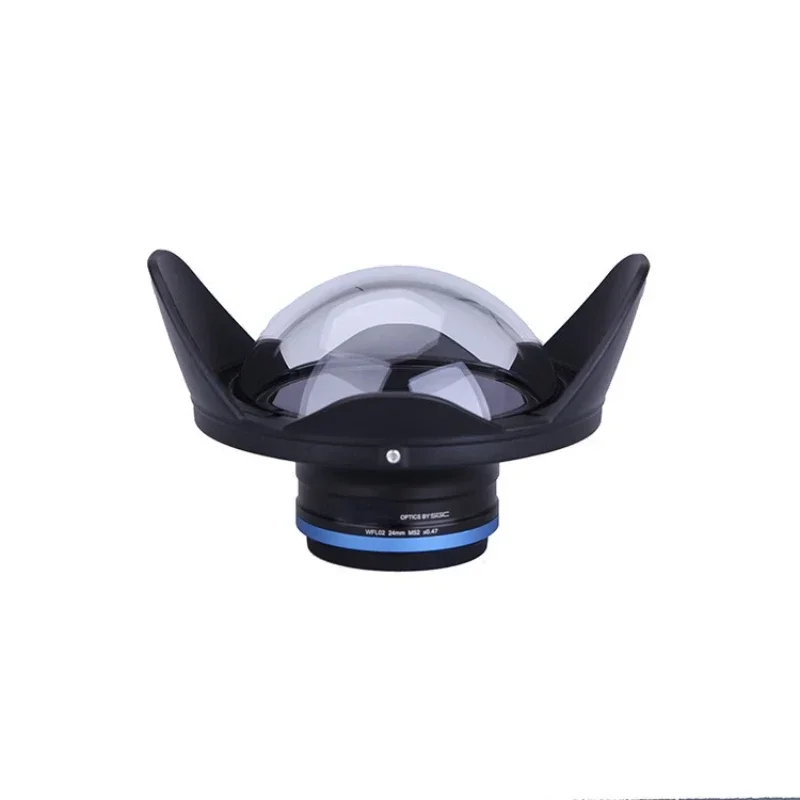 fisheye wide angle lens M52 24mm thread for TG6 camera Housing case Underwater Photography