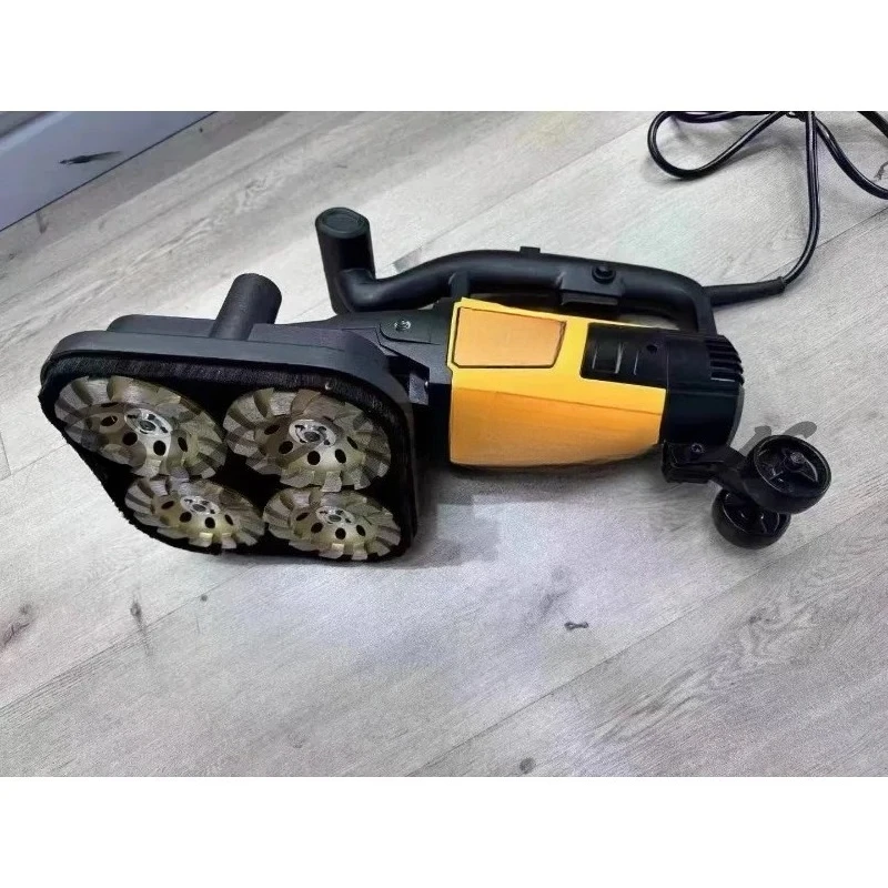 

Handheld Three-head Dust-free Grinder Floor Grinder Edge Grinding Concrete Cement Floor Renovation Terrazzo Epoxy