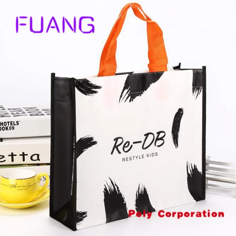 Guangzhou Custom Logo Impresso Eco Friendly Tote Shopping Carry PP Reciclável S Saco Não Tecido T-shirt Saco