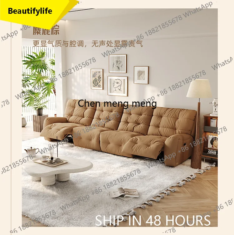 02M Armrest Large Filler Sofas Wood Design Electric Designer luxury Nordic Recliner Sofas Puffs Lounges Divani 2 Posti Furniture