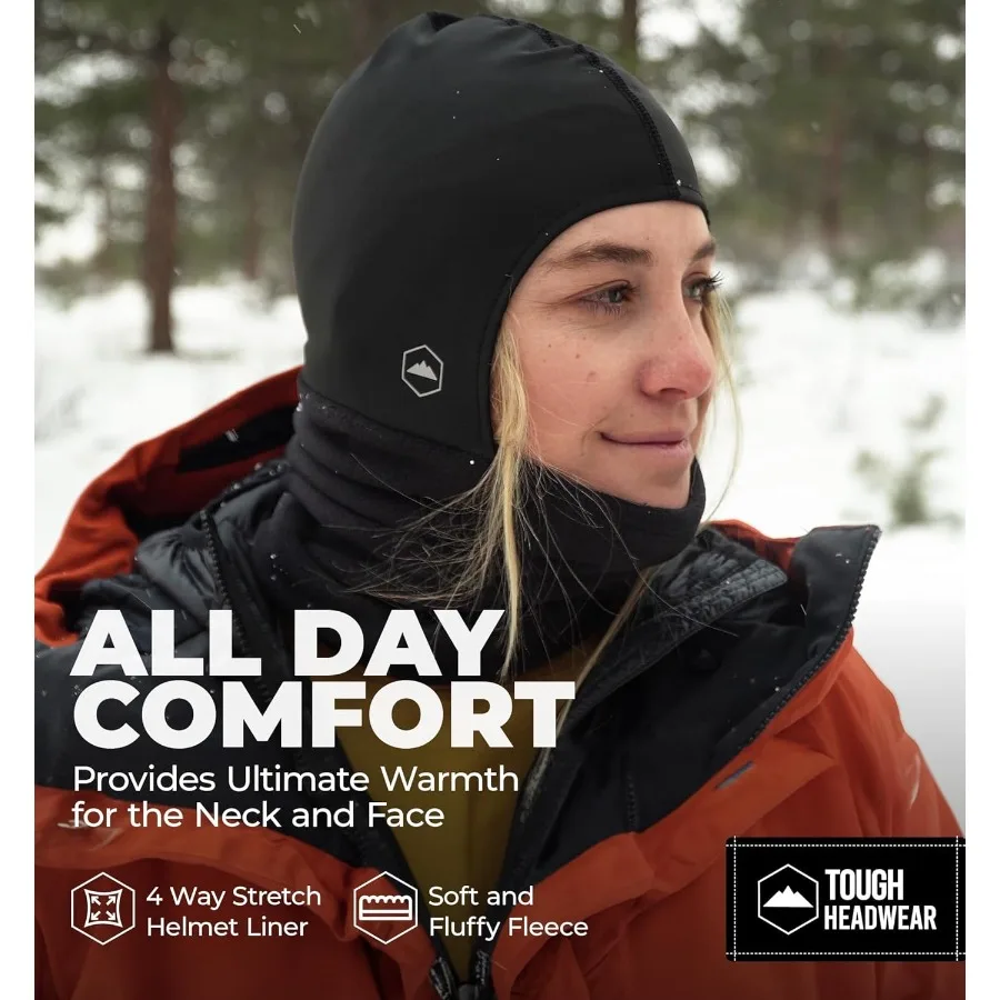 튼튼한 겨울용 넥 워머-플리스 발라클라바 스키 마스크 남녀 공용 추운 날씨용 오토바이 헬멧 라이너