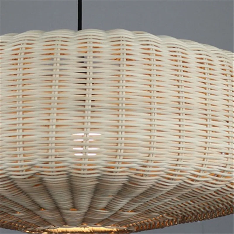 

Rattan Pendant lamp japanese hand-woven chandelier for Living room Restaurant bedroom dining room lantern Pendant light