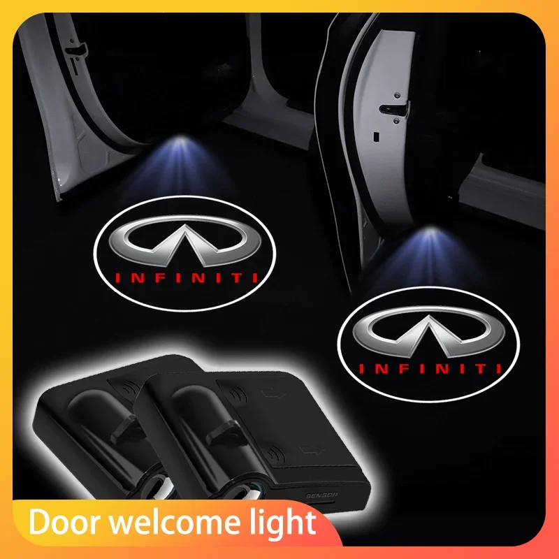 

Car Door LED HD Welcome Courtesy Shadow Projector Lamp Logo Light For Infiniti Q50 FX35 Q30 G37 Q70 QX70 G35 Q60 QX50 QX60 QX80