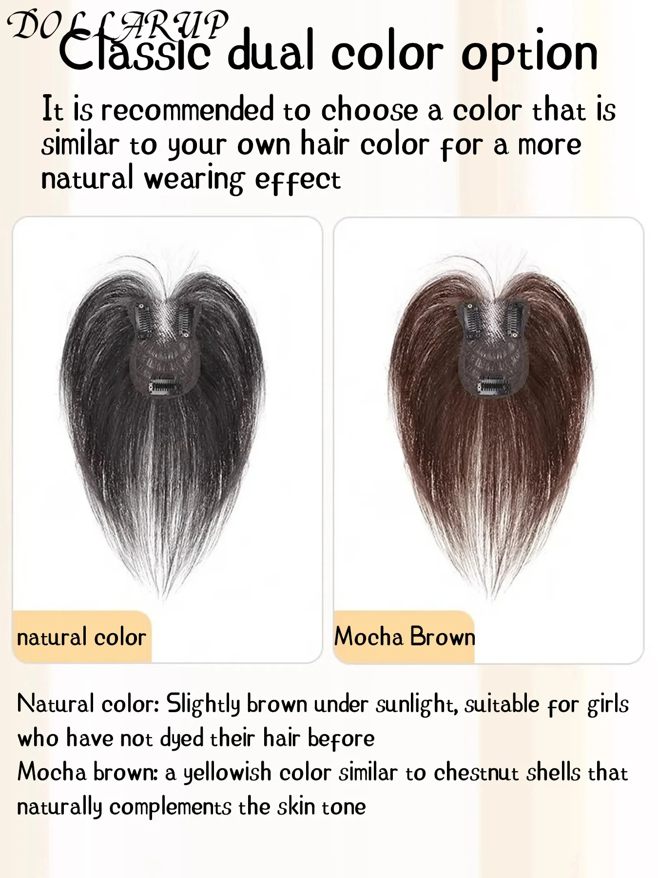 JKL Women Clip-in Bangs Natural Wispy 3D French Bangs Wig Forehead Hair Extensions Black Brown Side Bangs Fringe Wig Hairpieces