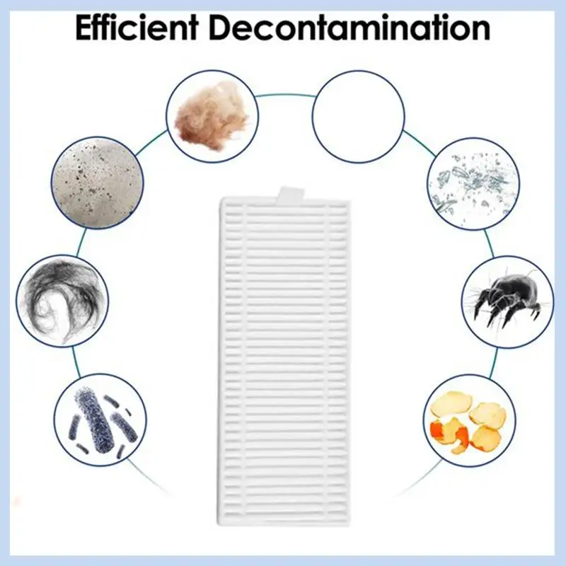Kit de acessórios para EZVIZ RE4 / RE4 PLUS /RE5 /RE5 PLUS Peças para aspirador de pó Rolo Escova lateral Filtro Panos de esfregão