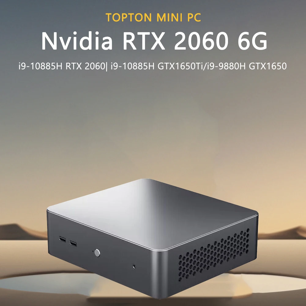 

Mini Gaming PC Intel Core I9 10885H Nvidia RTX 2060 6G Windows 11 Pro Up to 5.3Ghz Mini Desktop Computer, Type-C/HDMI/DP 4K HD