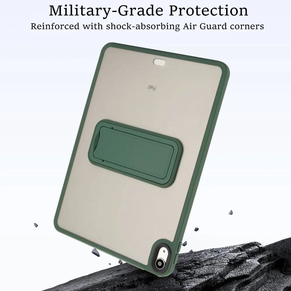 Für iPad 5. 6. 9,7' 7. 8. 9. 10,2' Air 4 Air 5 Air 11 A16 2025 Pro11 10. iPad Mini 4 5 6 7 Harte PC+TPU Standhülle – Detail 11