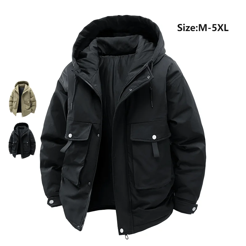 TAFN 2025 Brand Tops Individuality Versatile Loose NEW leisure Men Jacket Fashion Motion Outdoors Winter Keep Warm Human Outwear