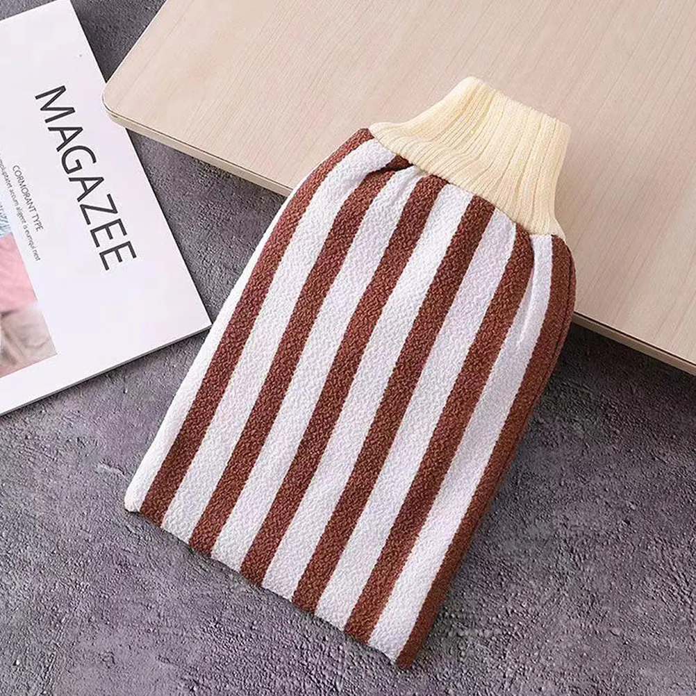 

4pcs Bath Gloves Durable Comfort Back Scrubber Shower Towels Body Exfoliator Bathing Accessories Portable Size Fine Workmanship