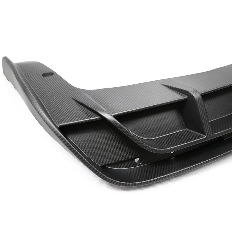 For Tesla Model S Dry Carbon Fiber Body Kit Black Clip-On Front/Rear Lips/Side Skirts/Wind Knife-Retrofit/Upgrade