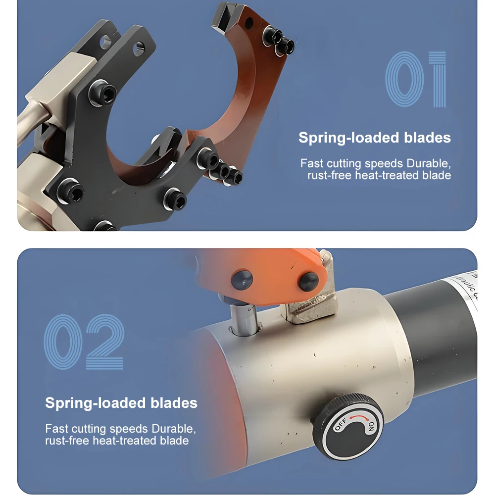 Hydraulic Cable Cutter High-Performance Hydraulic Cable Cutting Pliers Armored Copper Aluminum Cable Shears 50/75/85/95