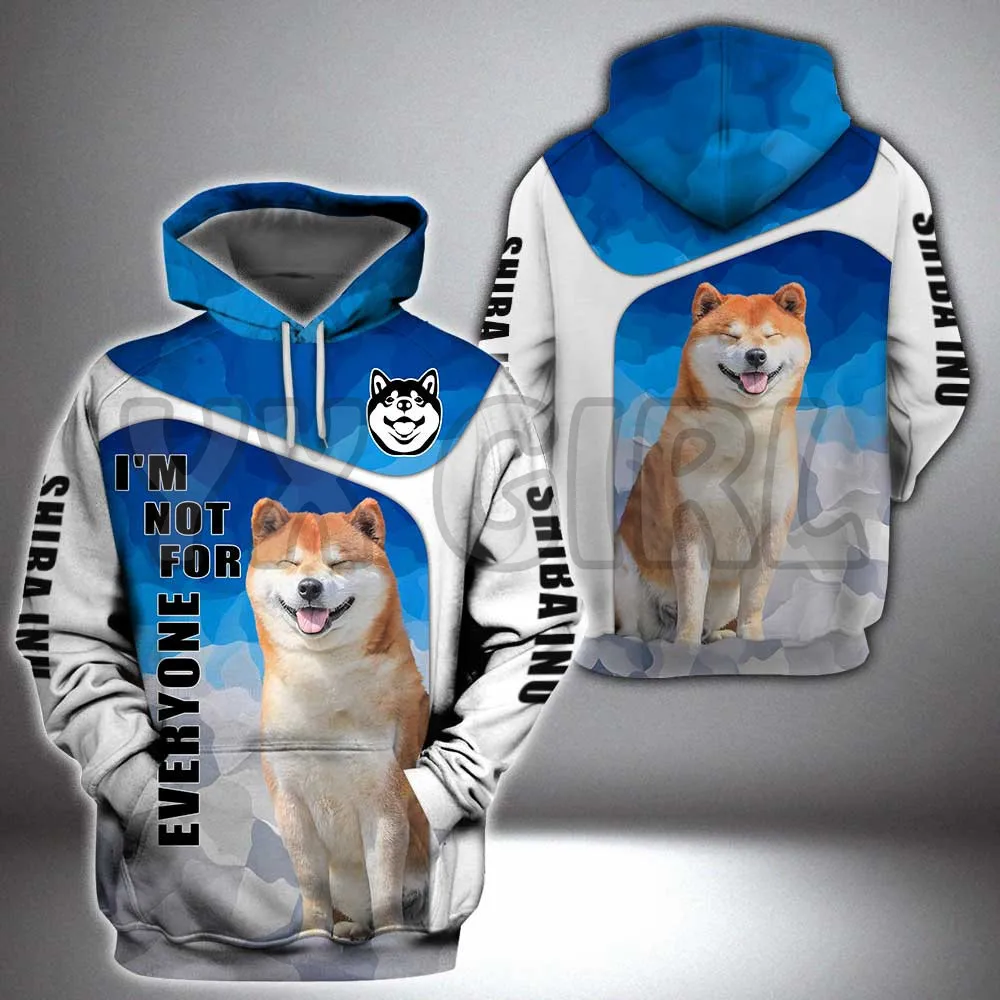 

I'm Not For Everyone Shiba Inu 3D Printed Hoodies Unisex Pullovers Funny Dog Hoodie Casual Street Tracksuit